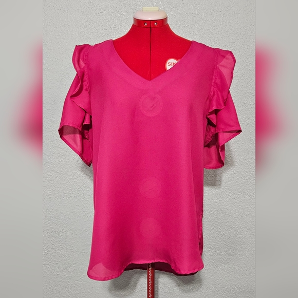 Pretty in pink blouse - Picture 4 of 5